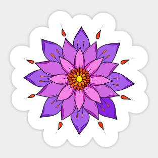 Purple Flower Sticker